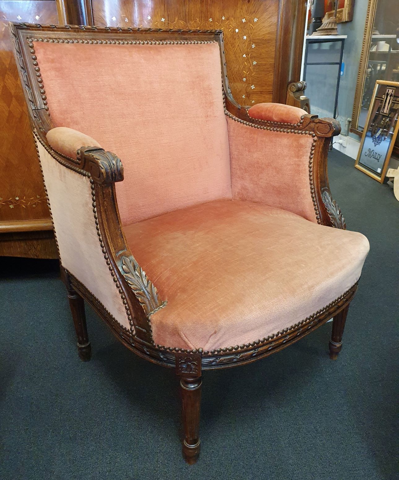 A Louis XVI Bergere Armchair