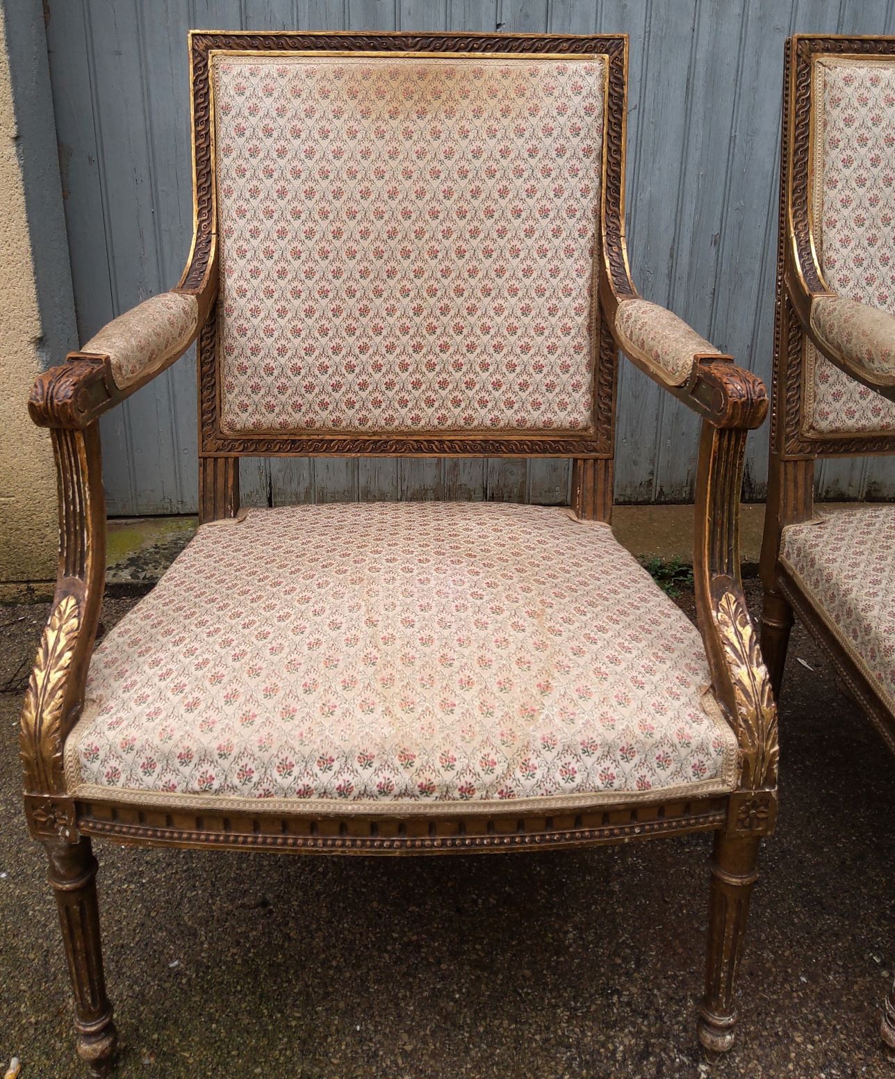 A pair of Louis XVI Armchairs