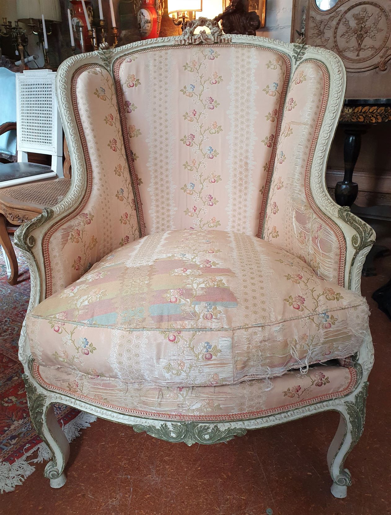 A Parisian Wing-back Armchair