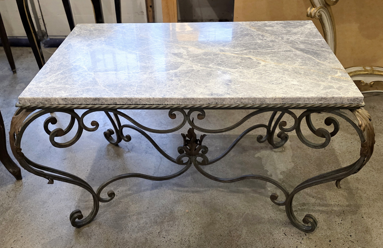 Wrought Tea Table Miguel Meirelles Antiques – A French Wrought Iron Coffee Table