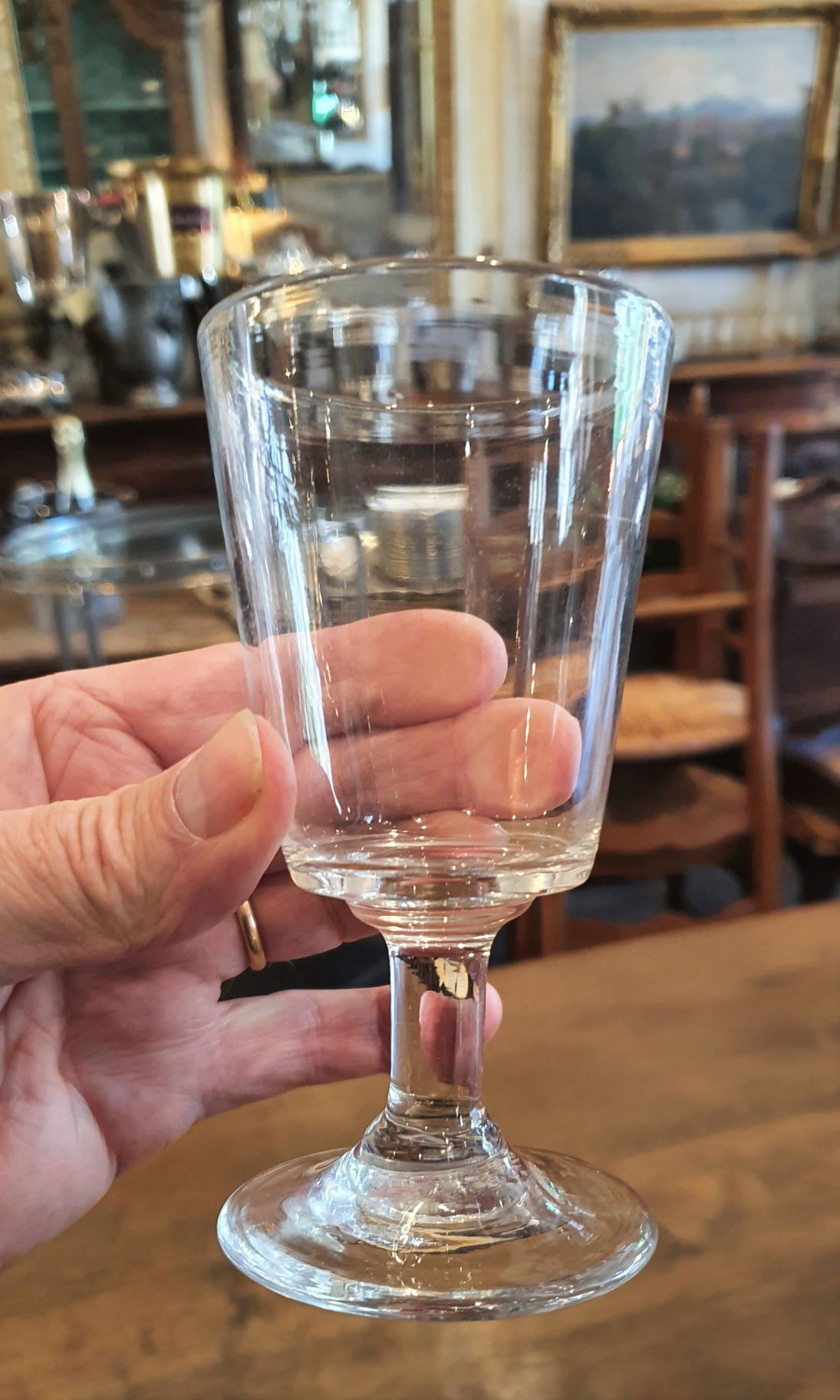 Miguel Meirelles Antiques  A set of 6 French Wine glasses