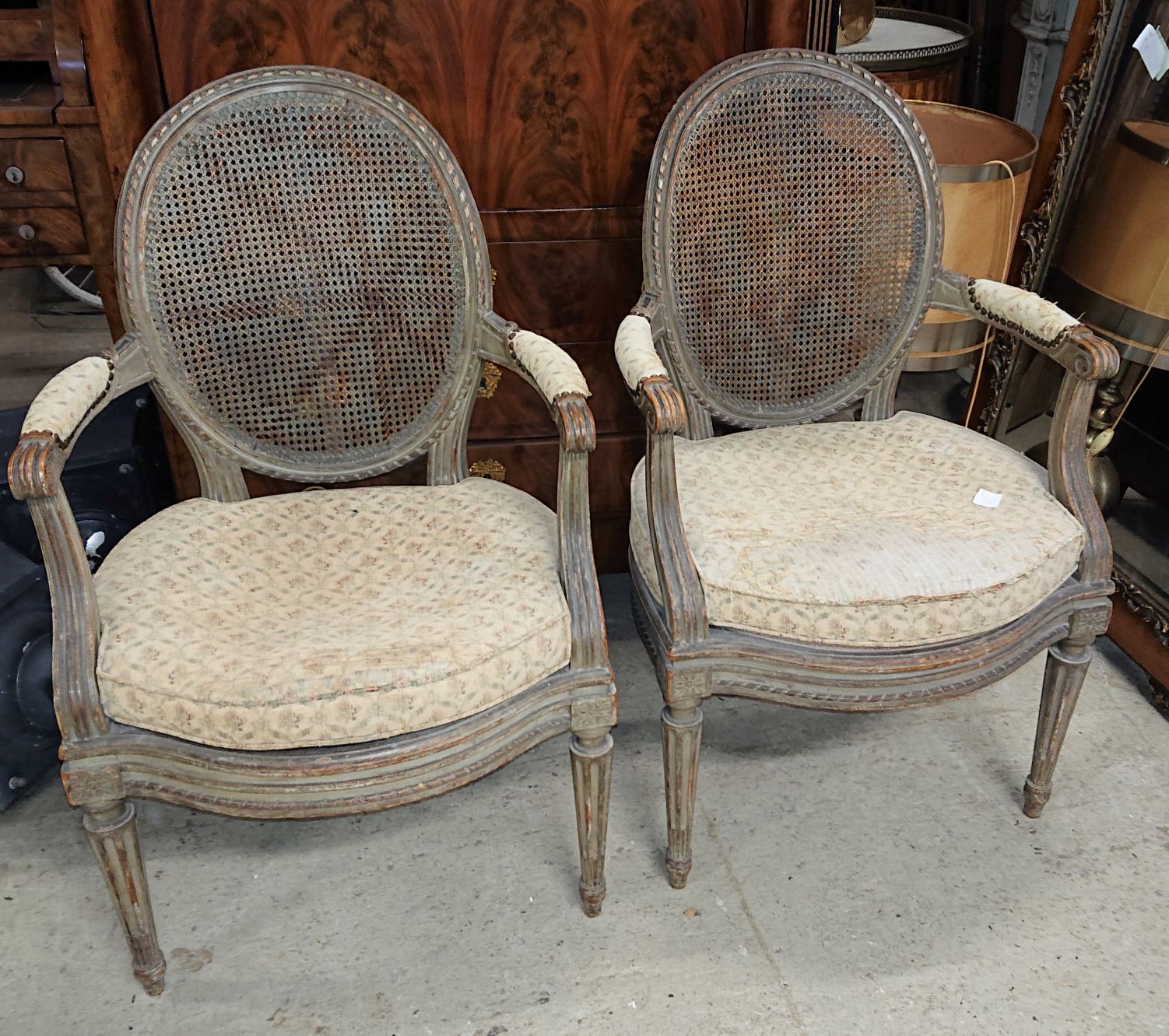 A pair of Louis XVI Armchairs