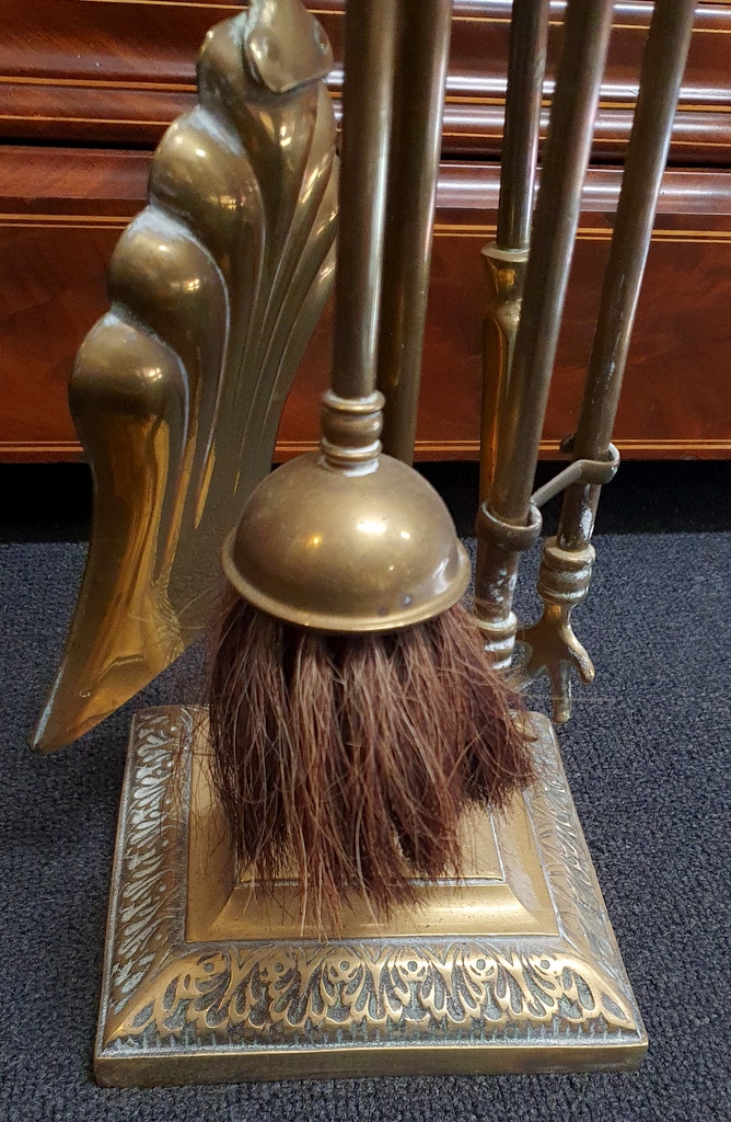 A set of French Fireplace Tools