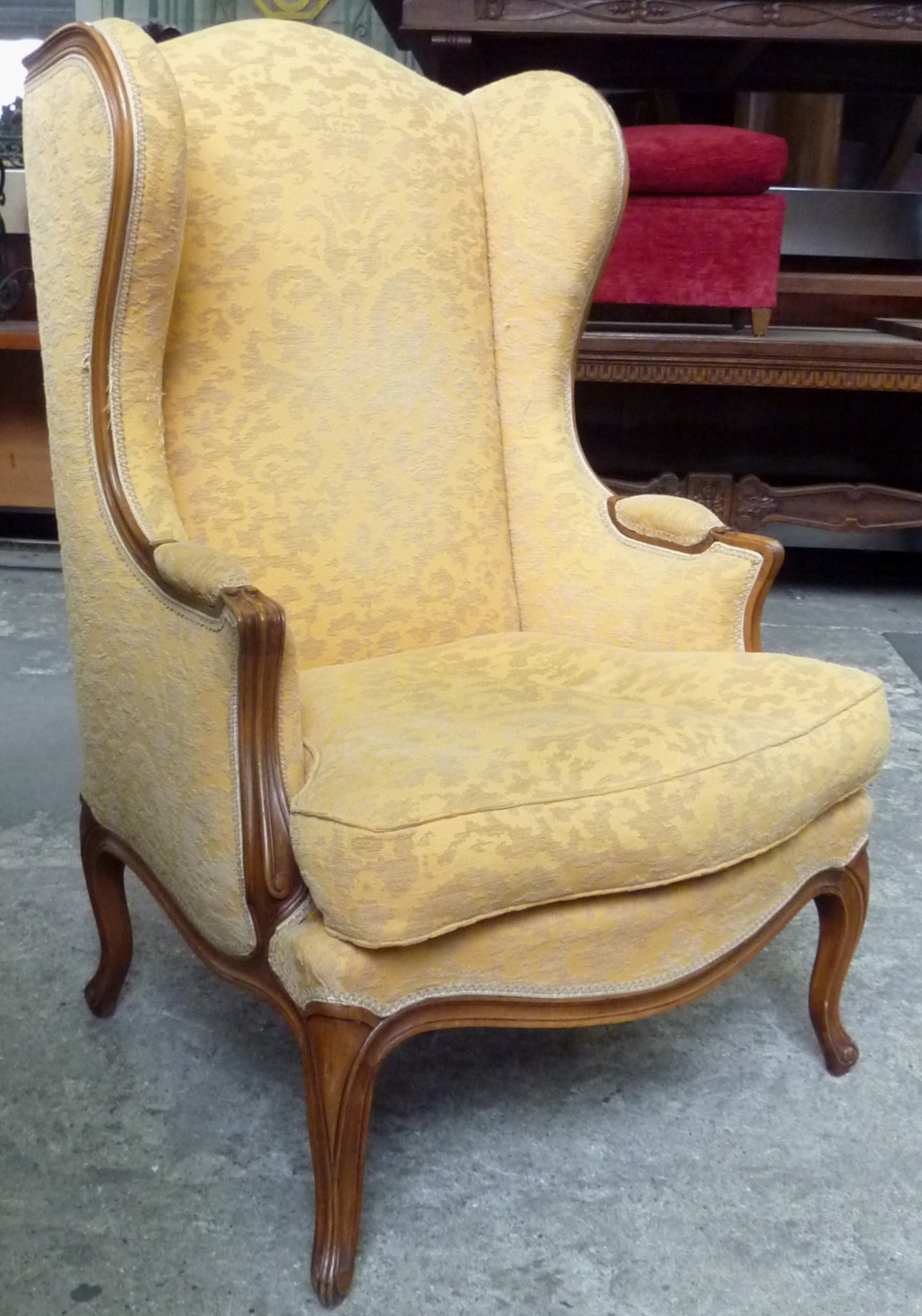 Traditional leather upholstery