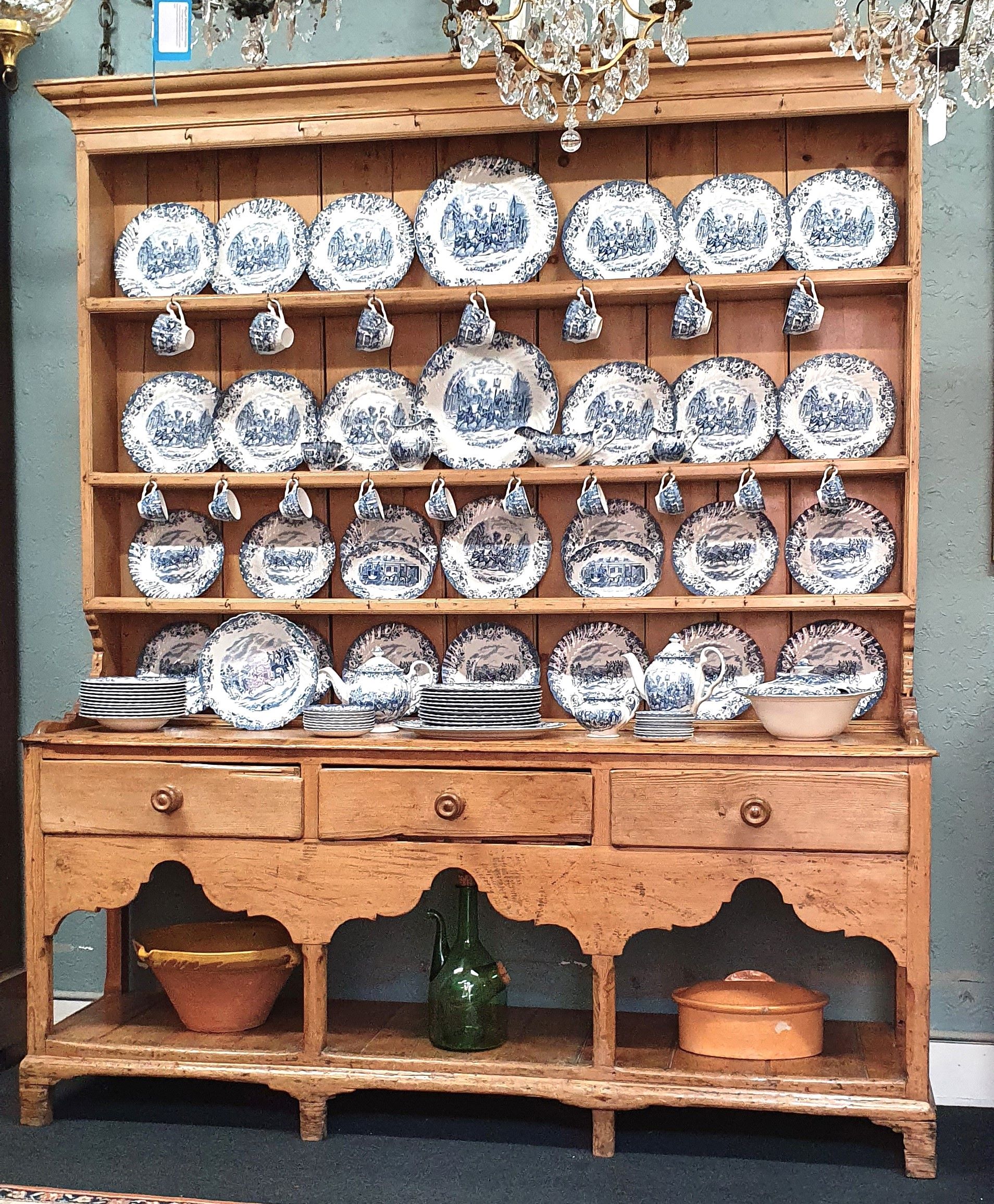 Welsh Dish Rack A 19th Century Welsh Dresser and Plate Rack