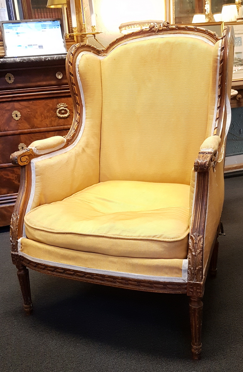 A pair of Louis XVI Bergere Armchairs