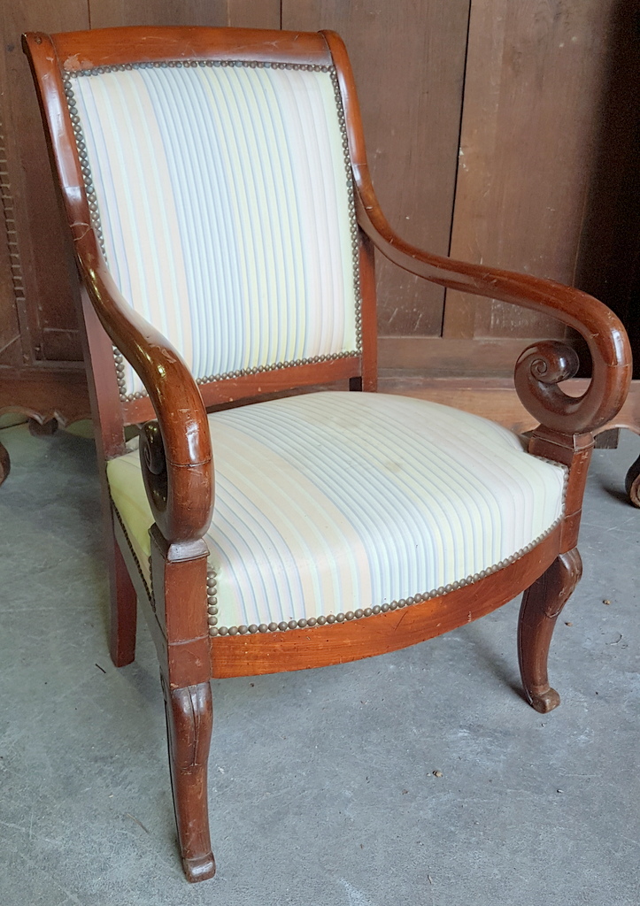 An elegant French Empire Armchair
