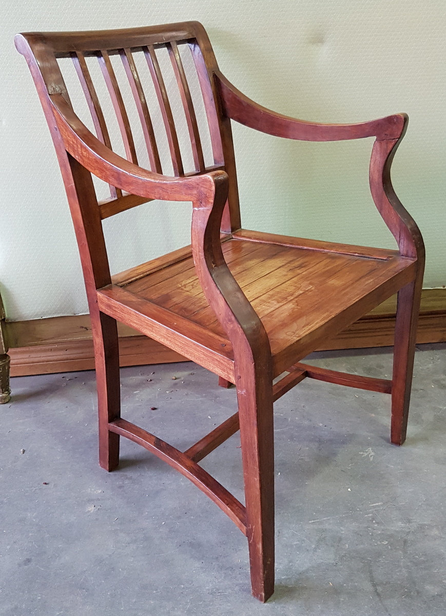 A pair of Anglo-Indian Sheraton Armchairs (T)