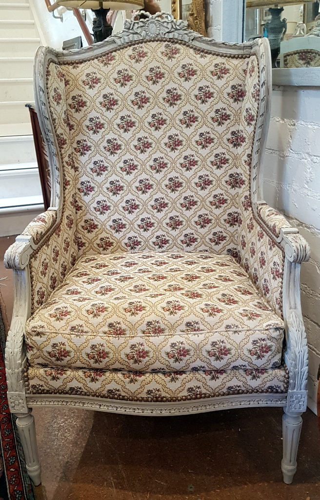 A Parisian Louis XVI Bergere Armchair