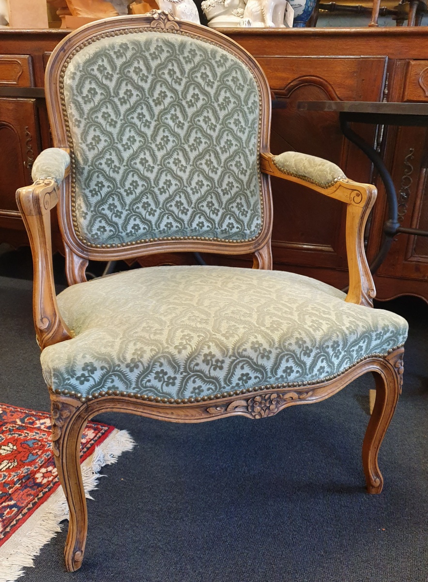 A pair of Parisian Cabriolet Armchairs
