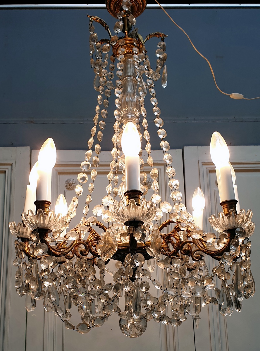 A Luminous Parisian Chandelier