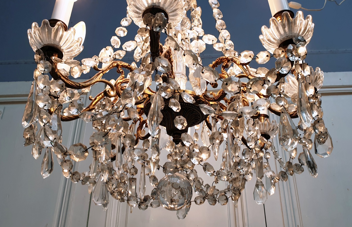 A Luminous Parisian Chandelier