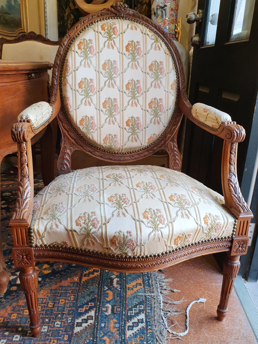 A pair of 19th Century Parisian Armchairs
