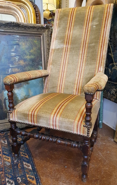 A pair of 17th Century French Fauteuils