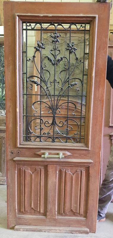 A French Art Nouveau Entrance Door