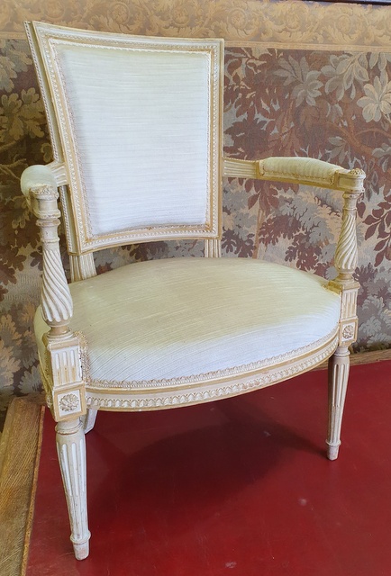 A pair of French Directoire Fauteuils