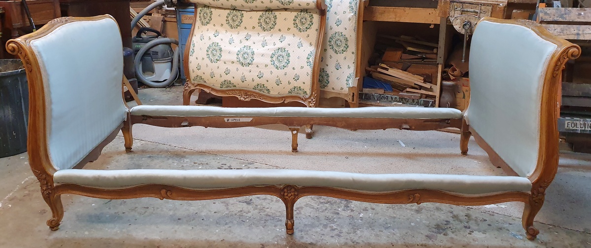 A French LXV Sleigh Bed