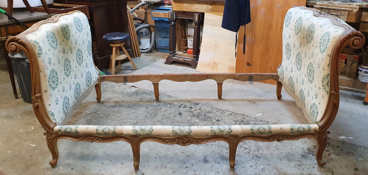 A Single French LXV Sleigh Bed