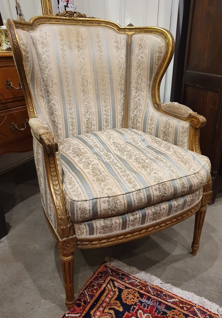 A pair of Louis XVI Bergere Armchairs