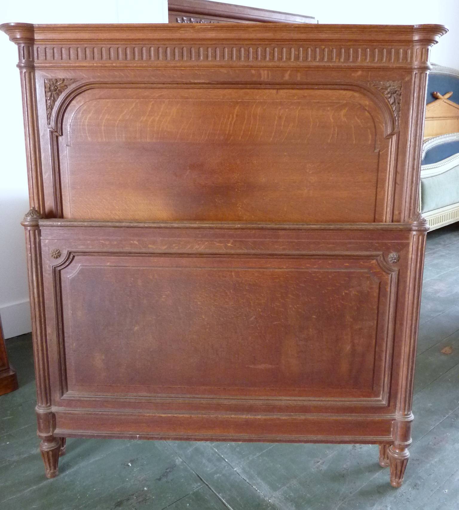 A Pair of  Single Louis XVI Beds