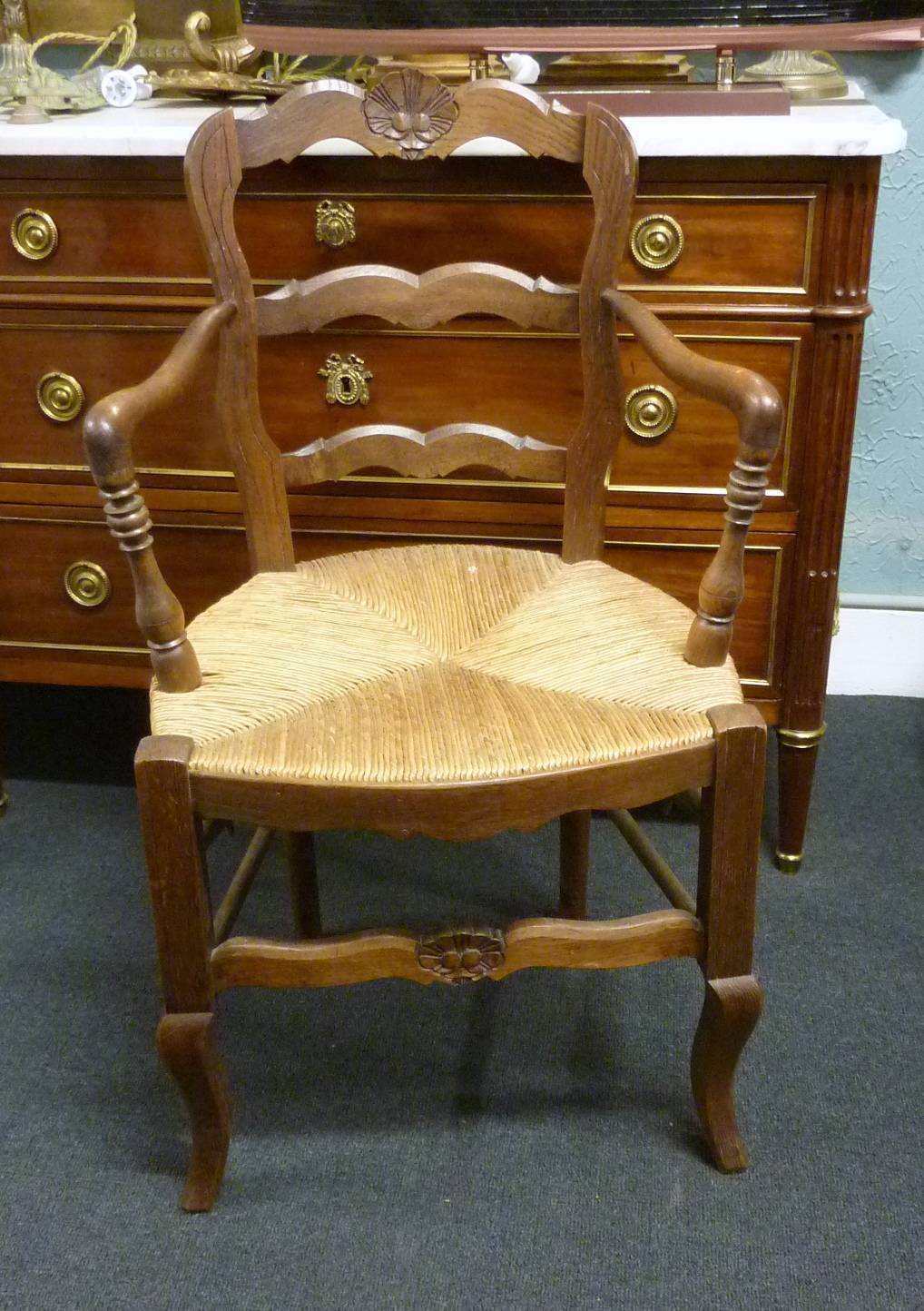 A pair of French Provincial Armchairs