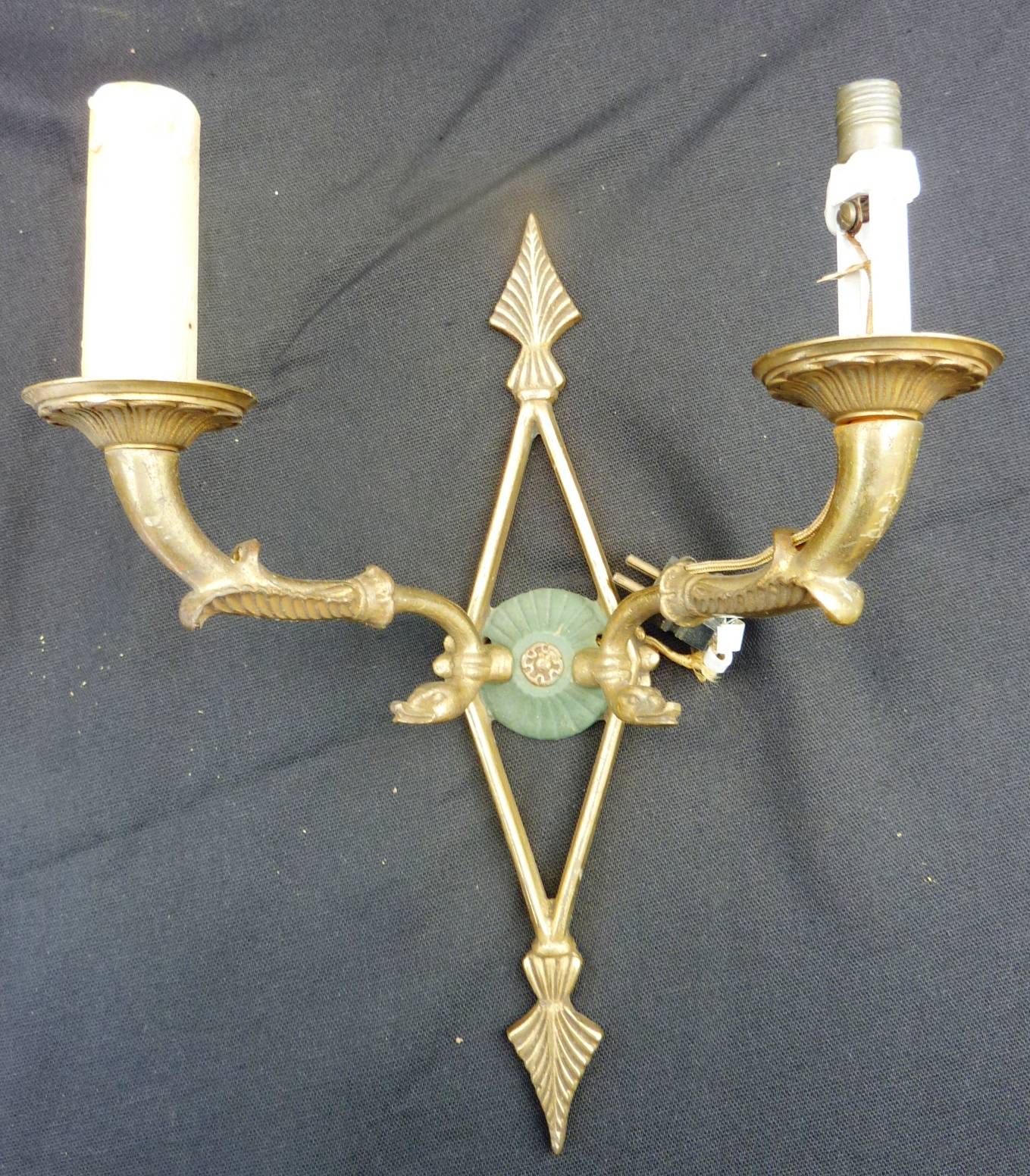A pair of Empire 'Swan' Wall Lights