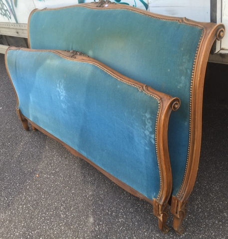A Louis XV Sleigh Bed