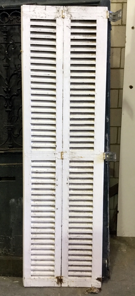 A lot of 7 French Window Shutters