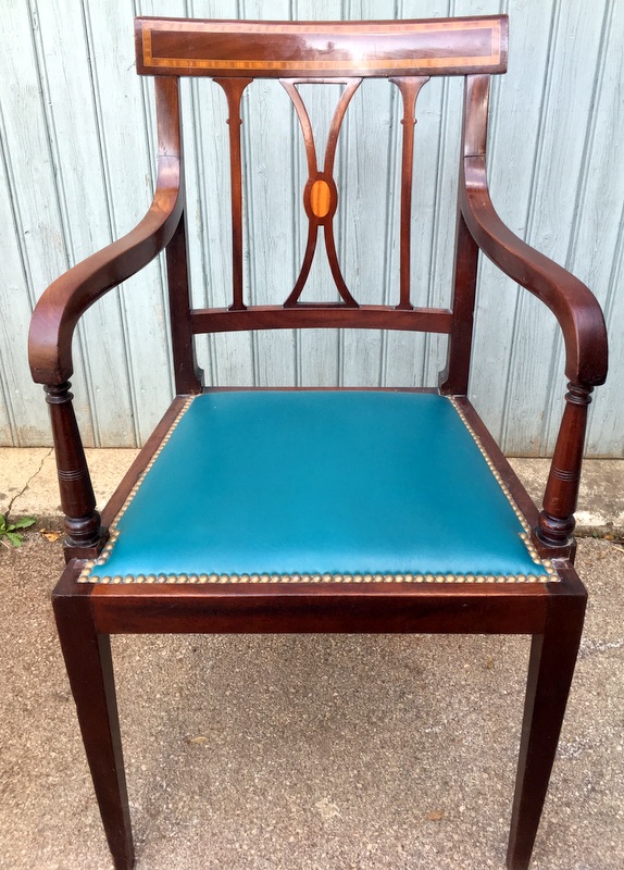 An English Sheraton Armchair