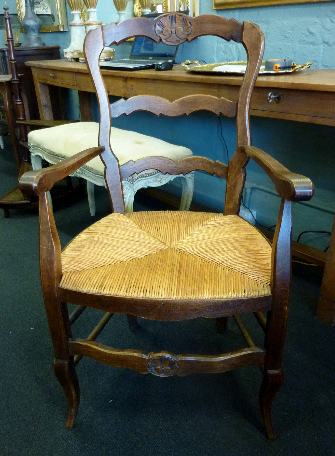 A pair of French Provincial Armchairs