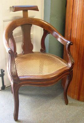 A Desk Armchair with Headrest