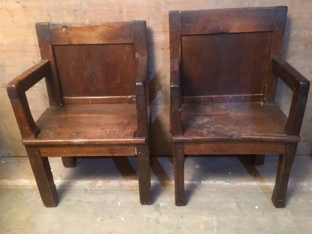 A pair of Early Armchairs